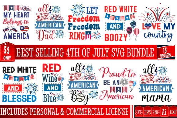 4th of July SVG Bundle: Graphics & Freebies Review