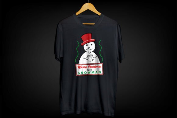 Cute Winter Cartoon Snowman with Coffee: Graphics & Freebies Review