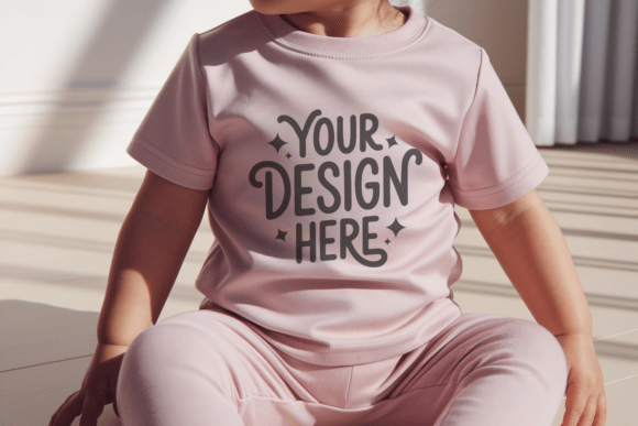 Kids Gildan 5000B T-shirt Mockup 32 Graphics Freebies