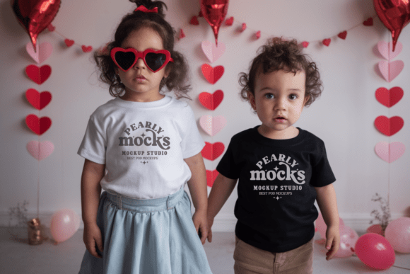 Valentine BC3001T Kids T-shirt Mockup 44: Free Graphics