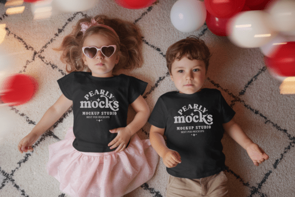 Valentine BC3001T Kids T-shirt Mockup 48 Graphics Freebies
